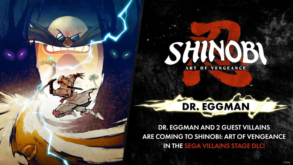 Dr. Eggman Hadir di SHINOBI: Art of Vengeance Lewat SEGA Villains Stage DLC